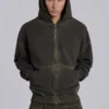 Monster Hoodie oversize en color caqui