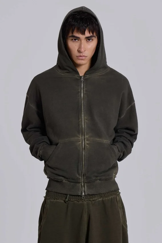 Monster Hoodie oversize en color caqui