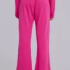 Pantalón jogger holgado de corte acampanado Cleo en rosa