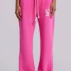 Pantalón jogger holgado de corte acampanado Cleo en rosa