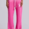 Pantalón jogger holgado de corte acampanado Cleo en rosa