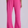 Pantalón jogger holgado de corte acampanado Cleo en rosa