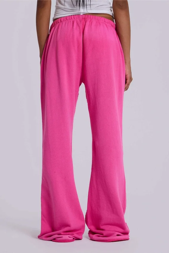Pantalón jogger holgado de corte acampanado Cleo en rosa