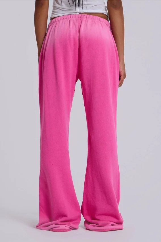 Pantalón jogger holgado de corte acampanado Cleo en rosa