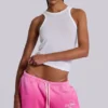 Pantalón jogger holgado de corte acampanado Cleo en rosa
