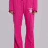 Pantalón jogger holgado de corte acampanado Cleo en rosa