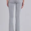 Pantalones bootcut de jersey con encaje Cassia