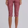 Pantalones capri de baño a cuadros de Freda