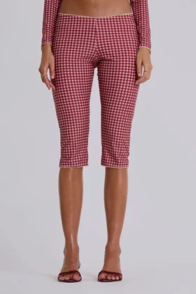 Pantalones capri de baño a cuadros de Freda