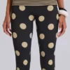 Pantalones capri Lola con vuelta en rayas y lunares