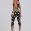 Pantalones capri Lola con vuelta en rayas y lunares