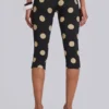 Pantalones capri Lola con vuelta en rayas y lunares