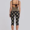 Pantalones capri Lola con vuelta en rayas y lunares