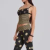 Pantalones capri Lola con vuelta en rayas y lunares