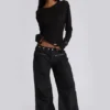 Pantalones cargo «Corvi» con tachuelas