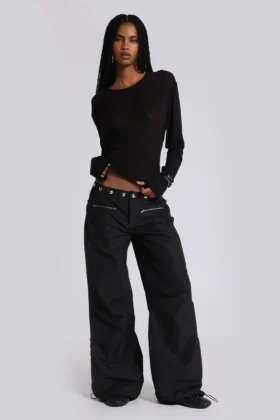 Pantalones cargo «Corvi» con tachuelas