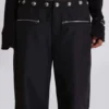 Pantalones cargo «Corvi» con tachuelas