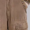 Pantalones cargo de carpintero con tachuelas