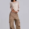 Pantalones cargo de carpintero con tachuelas