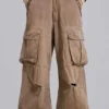 Pantalones cargo de carpintero con tachuelas
