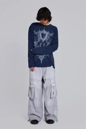 Pantalones cargo «Decoy» en gris lavado