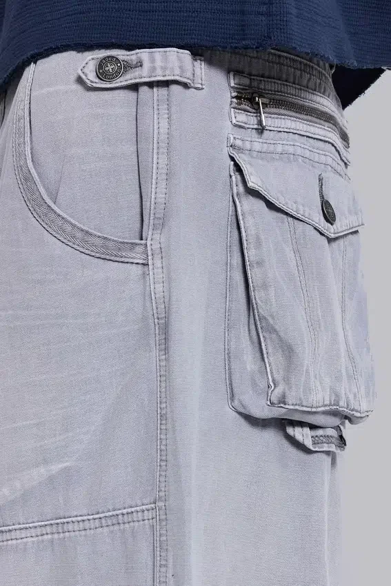 Pantalones cargo «Decoy» en gris lavado