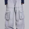 Pantalones cargo «Decoy» en gris lavado
