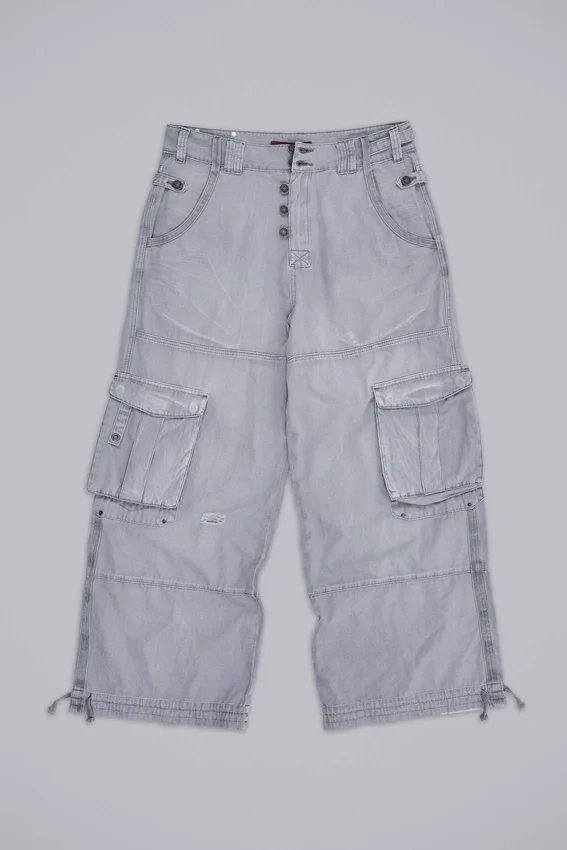 Pantalones cargo «Decoy» en gris lavado