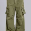 Pantalones cargo «Parachute Cargo» en color oliva, talla XL