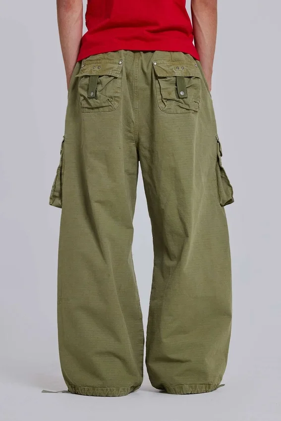 Pantalones cargo «Parachute Cargo» en color oliva, talla XL