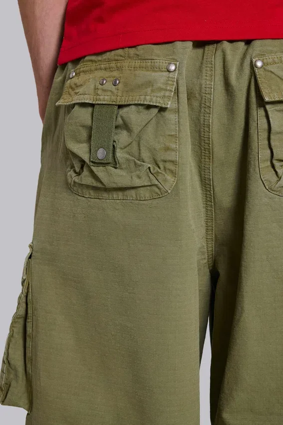 Pantalones cargo «Parachute Cargo» en color oliva, talla XL