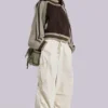 Pantalones cargo «Parachute» en color crudo
