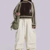 Pantalones cargo «Parachute» en color crudo