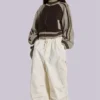 Pantalones cargo «Parachute» en color crudo