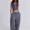 Pantalones cargo «Parachute» en gris vintage