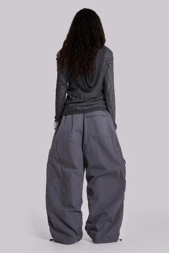 Pantalones cargo «Parachute» en gris vintage