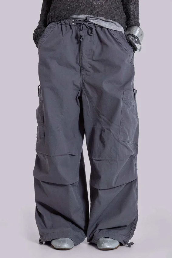 Pantalones cargo «Parachute» en gris vintage