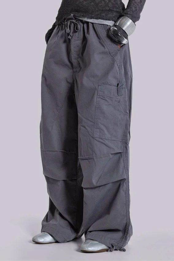 Pantalones cargo «Parachute» en gris vintage