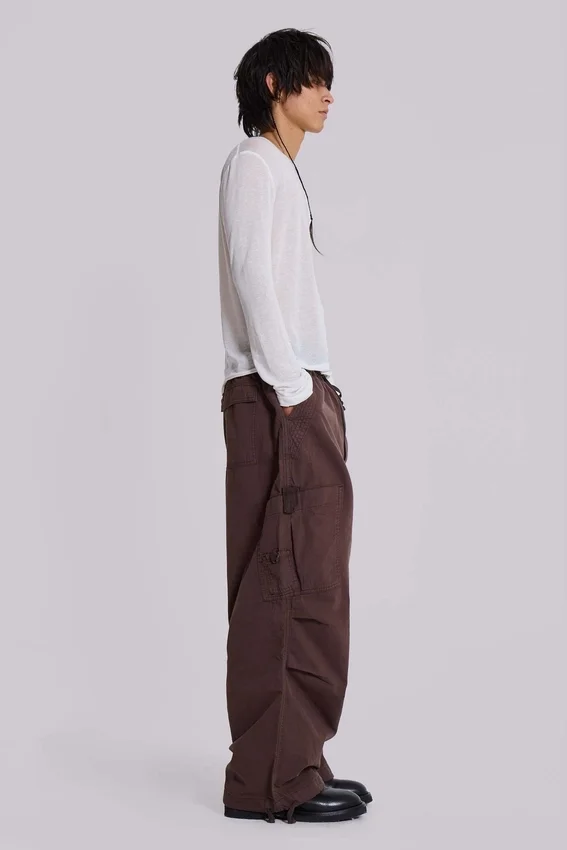 Pantalones cargo «Parachute» marrones