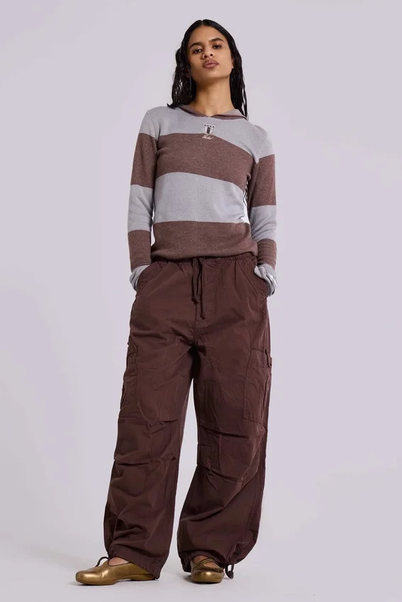 Pantalones cargo «Parachute» marrones