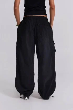 Pantalones cargo «Parachute» negros