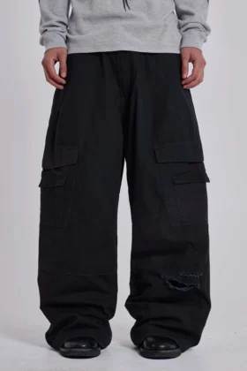 Pantalones cargo Titan negros