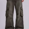 Pantalones cargo «Trooper» de color caqui desgastado