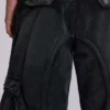 Pantalones cargo «Trooper» negros descoloridos por el sol