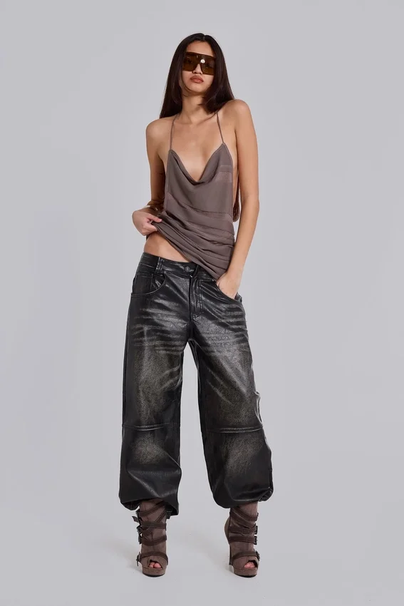 Pantalones «Colossus» de imitación de cuero de Ash