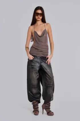 Pantalones «Colossus» de imitación de cuero de Ash