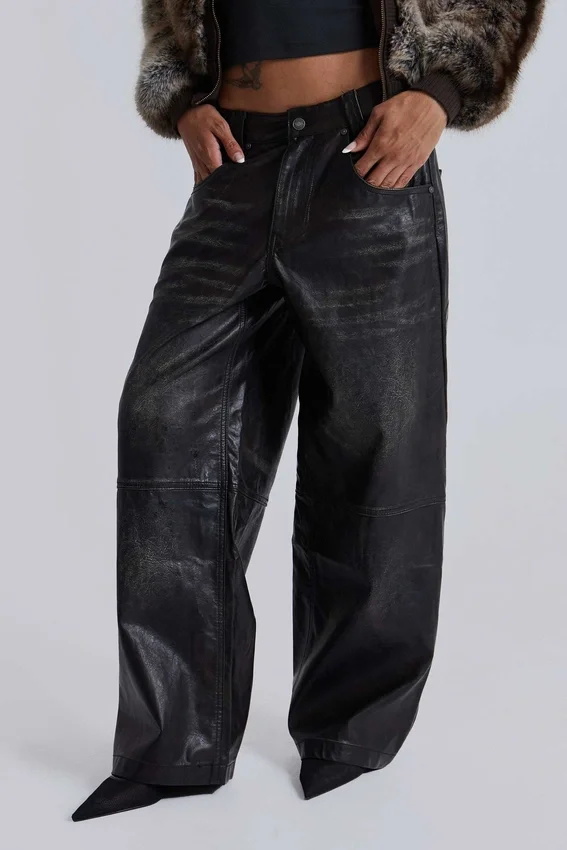 Pantalones «Colossus» de imitación de cuero de Ash