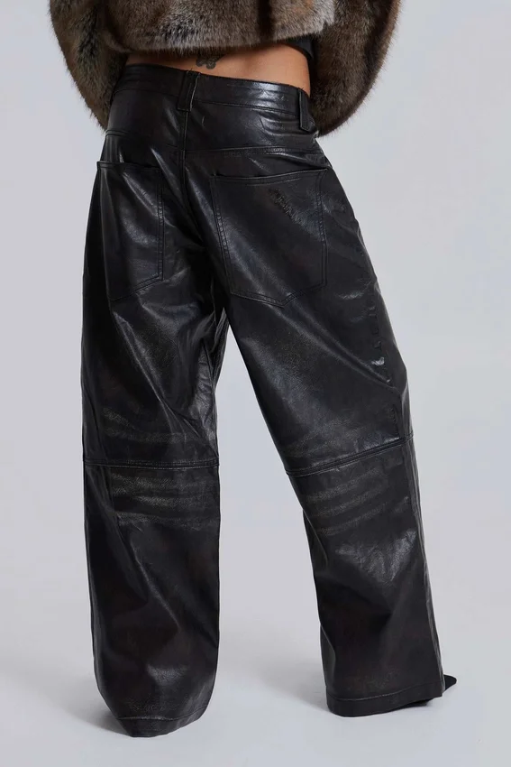 Pantalones «Colossus» de imitación de cuero de Ash
