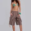 Pantalones cortos «Cadet» a cuadros marrones