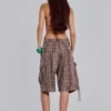 Pantalones cortos «Cadet» a cuadros marrones